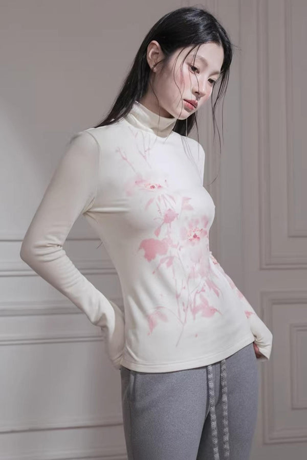 Velvet Cherry Apricot Blouse