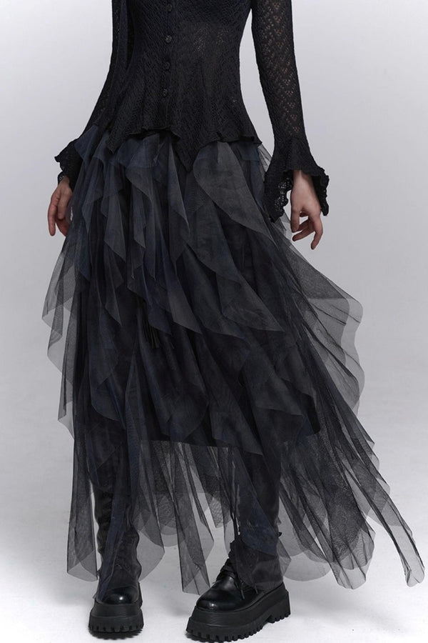 Irregular Hem Concert Skirt