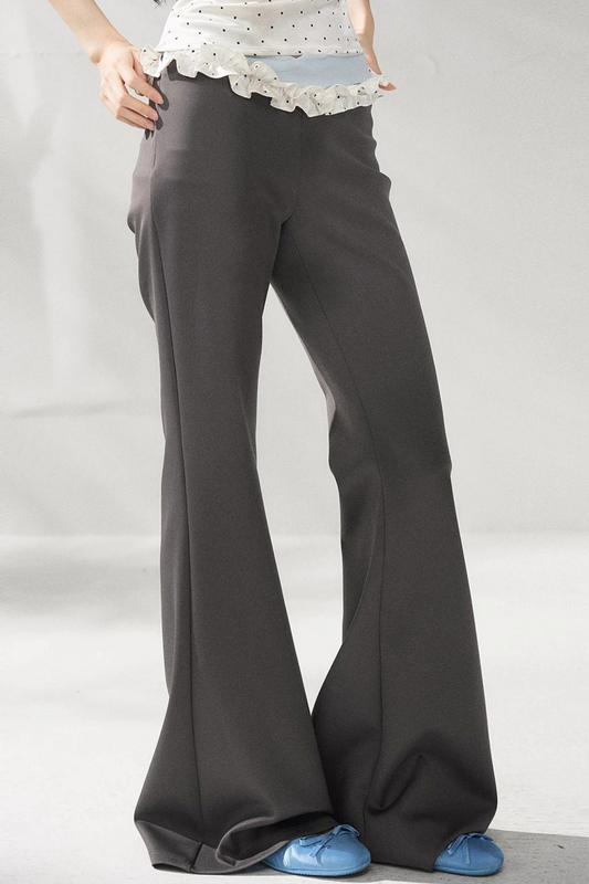 Pantalones de yoga acampanados de cintura alta