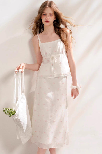 Silken Halter Skirt Set-Up