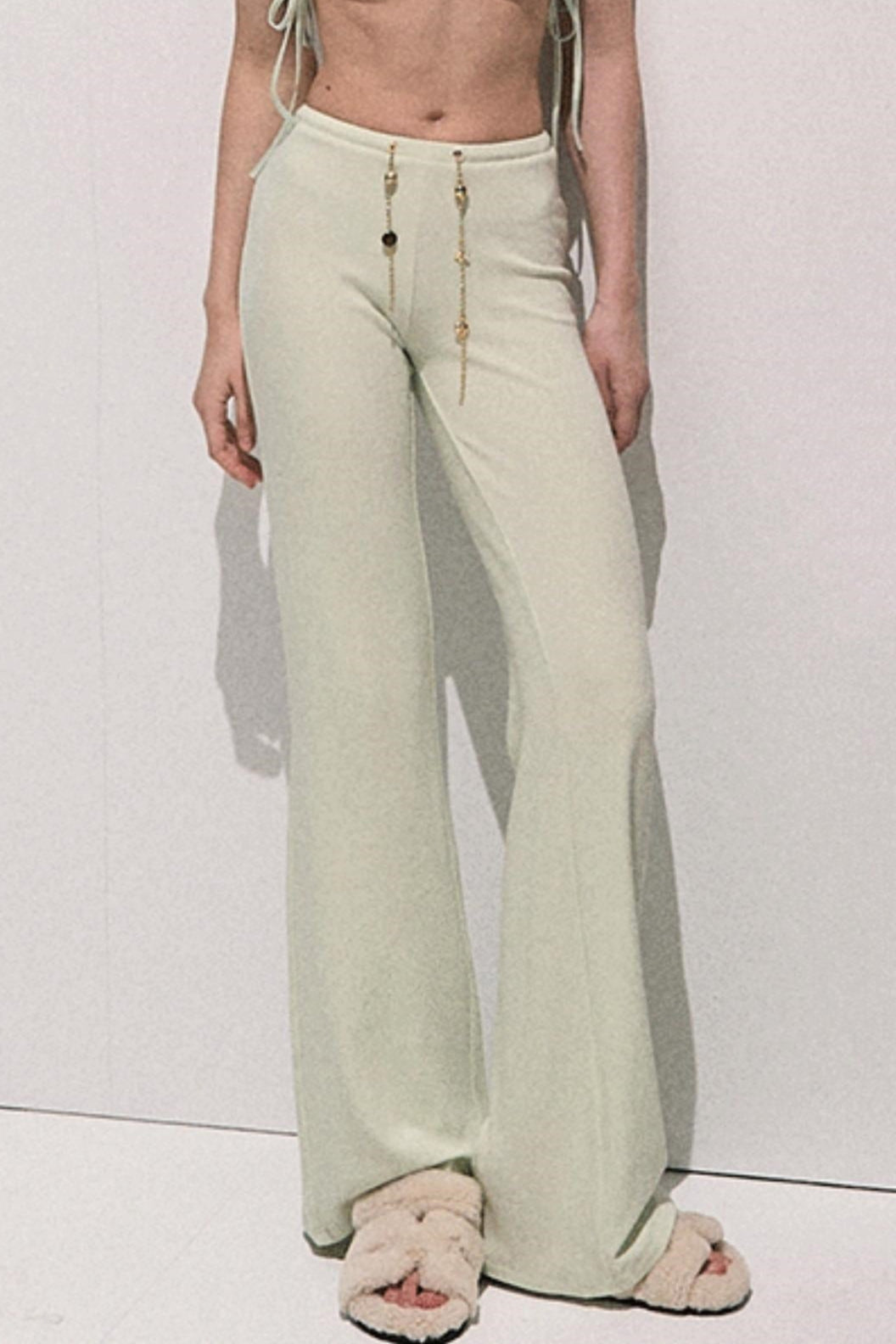 Soft Crewneck Knitwear Trouser Set-Up