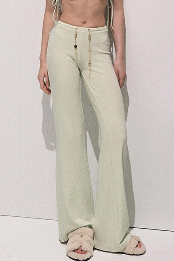 Soft Crewneck Knitwear Trouser Set-Up