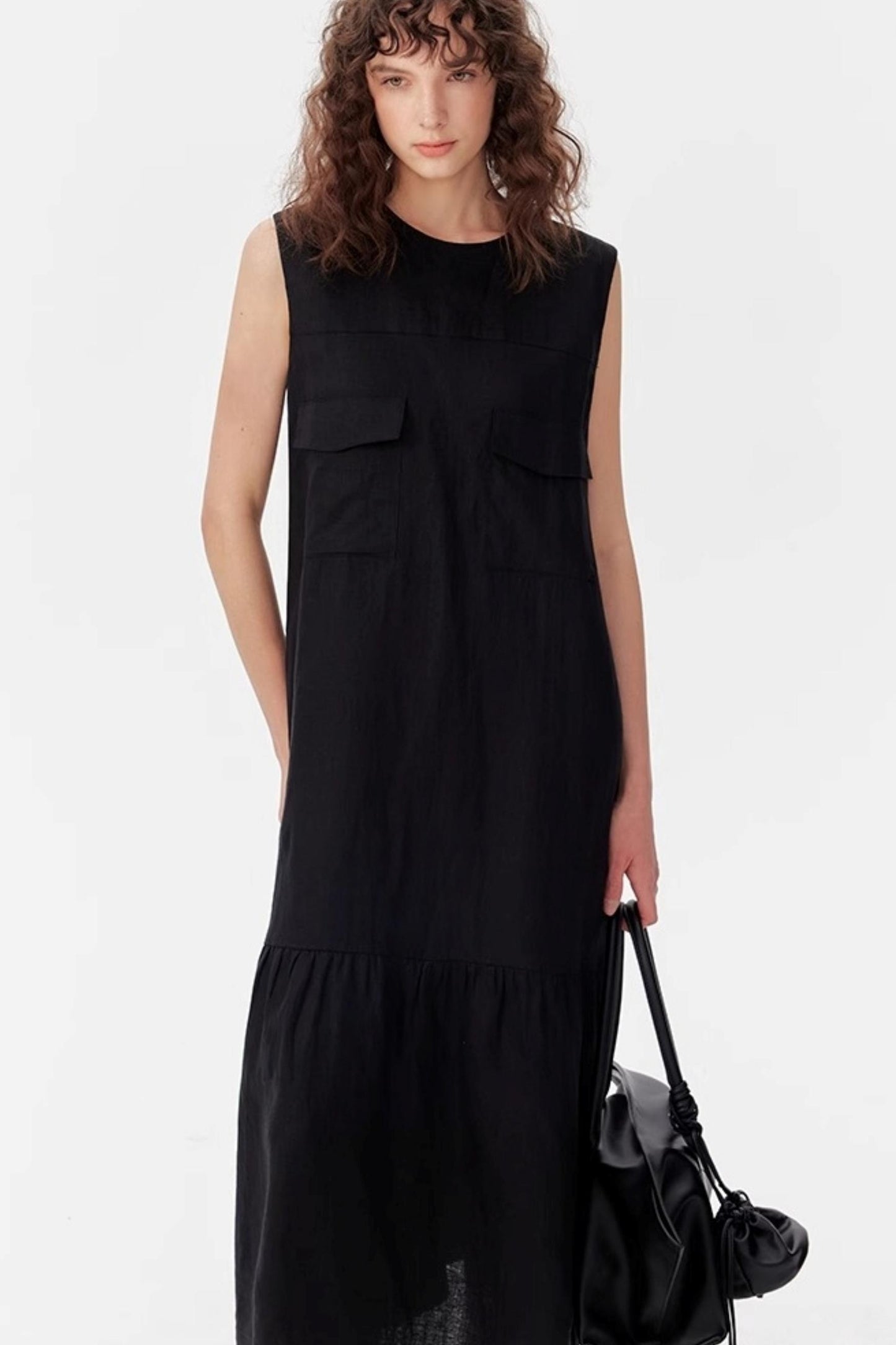 Flare Hem Maxi Dress