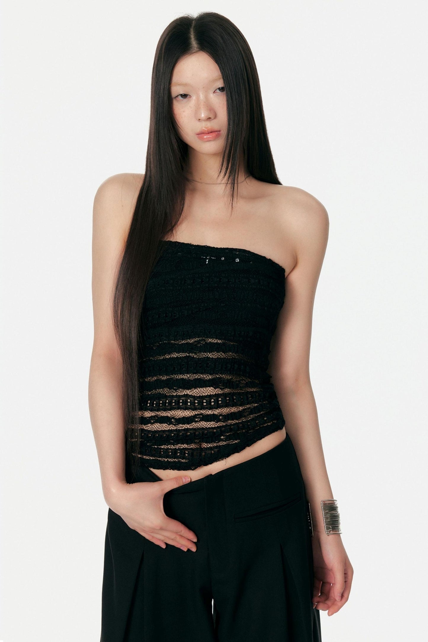 Pure Desire Lace Mesh Top