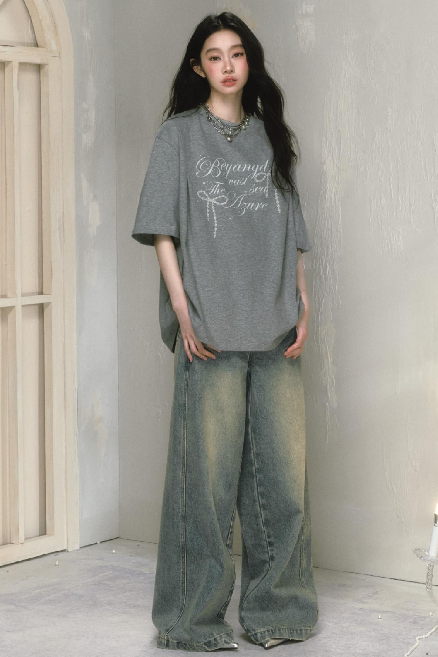 Classic Wide-Leg Jeans Pant