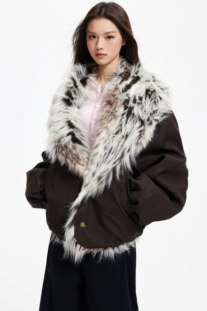 Winter Luxe Fur Collar Jacket