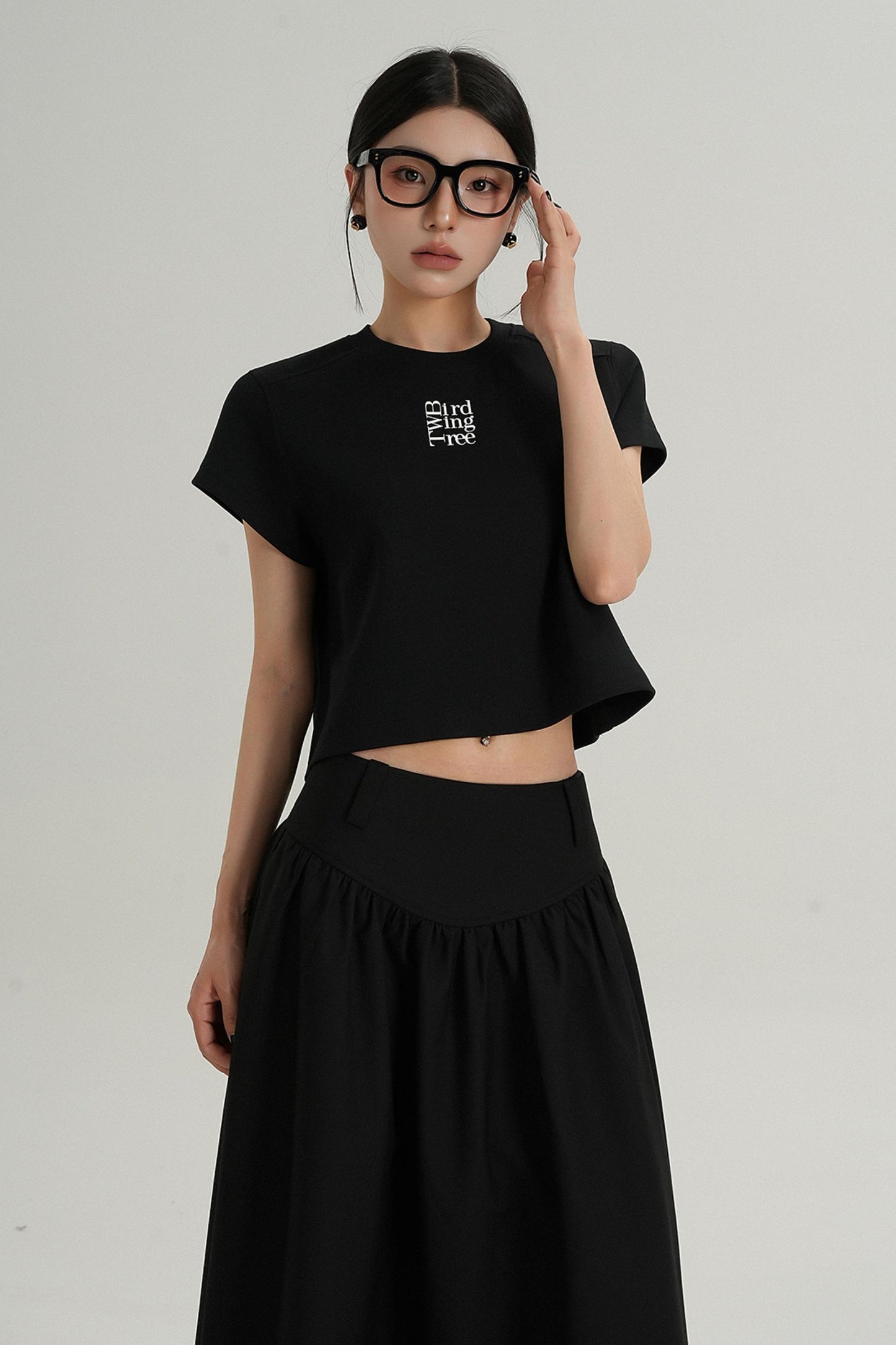 Chic High-Waist Crop Tee