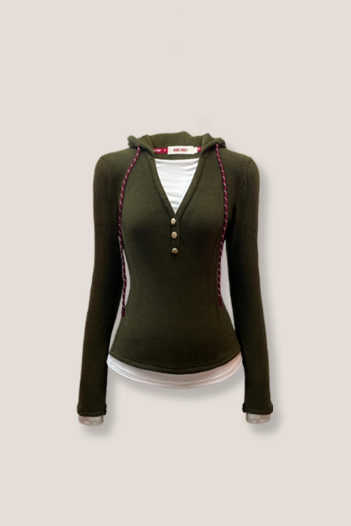 Tears Knit Top & Wide-Leg Pants Set-Up