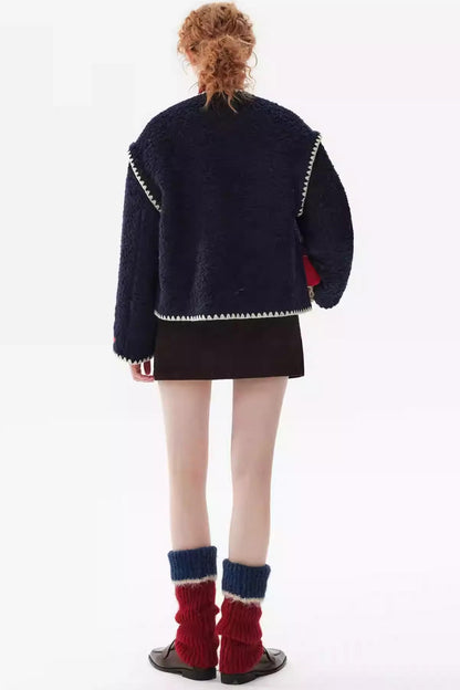 French Wool Tweed Down Jacket