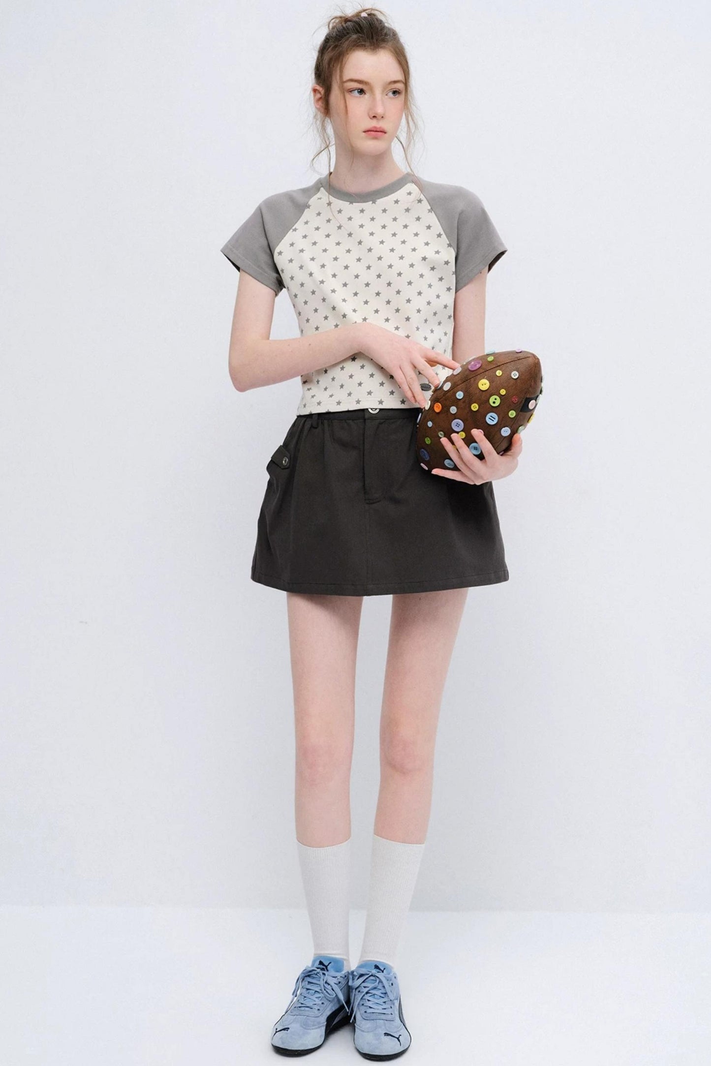 Retro Star Raglan Top