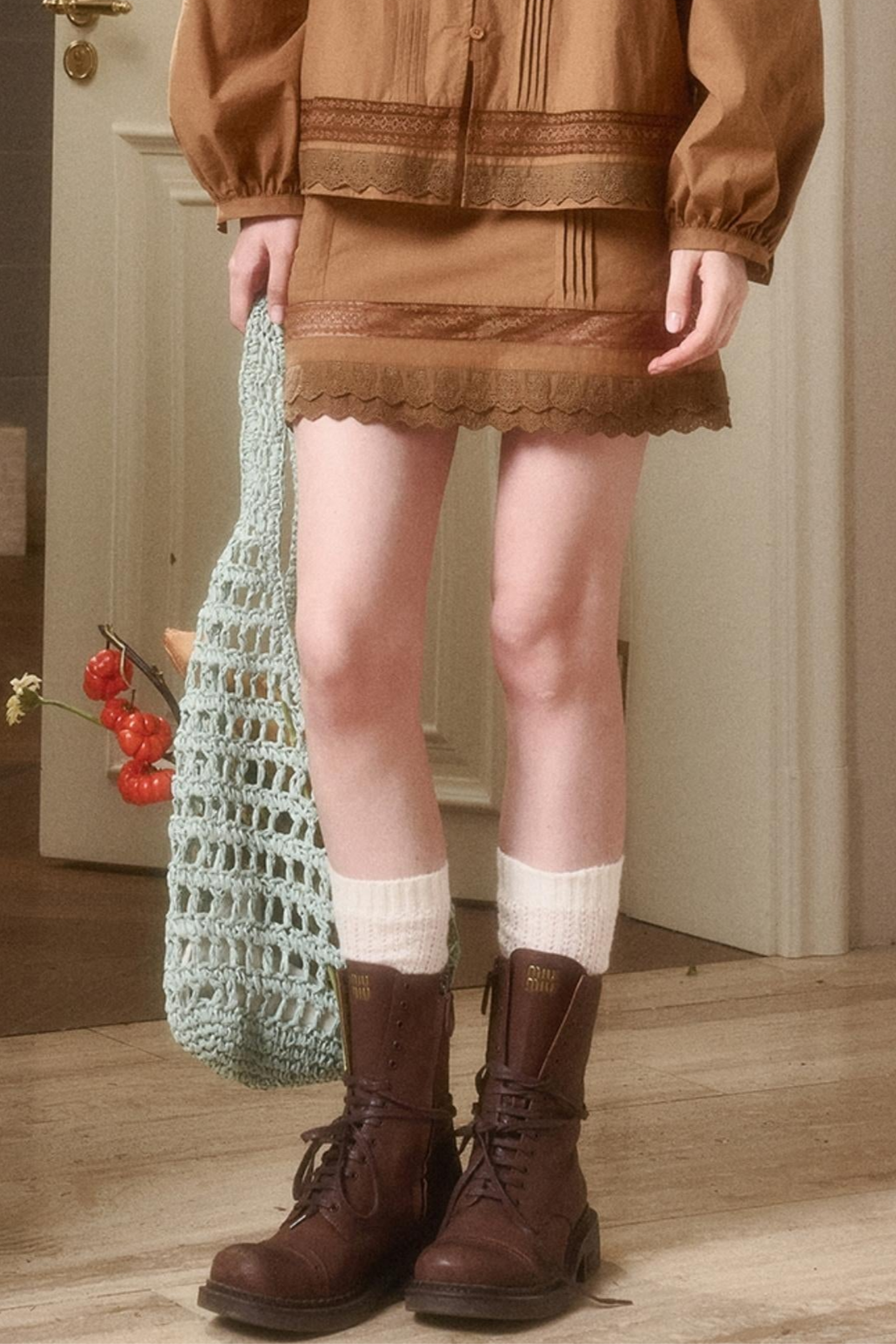 Small World Natural Cotton Skirt Set-Up