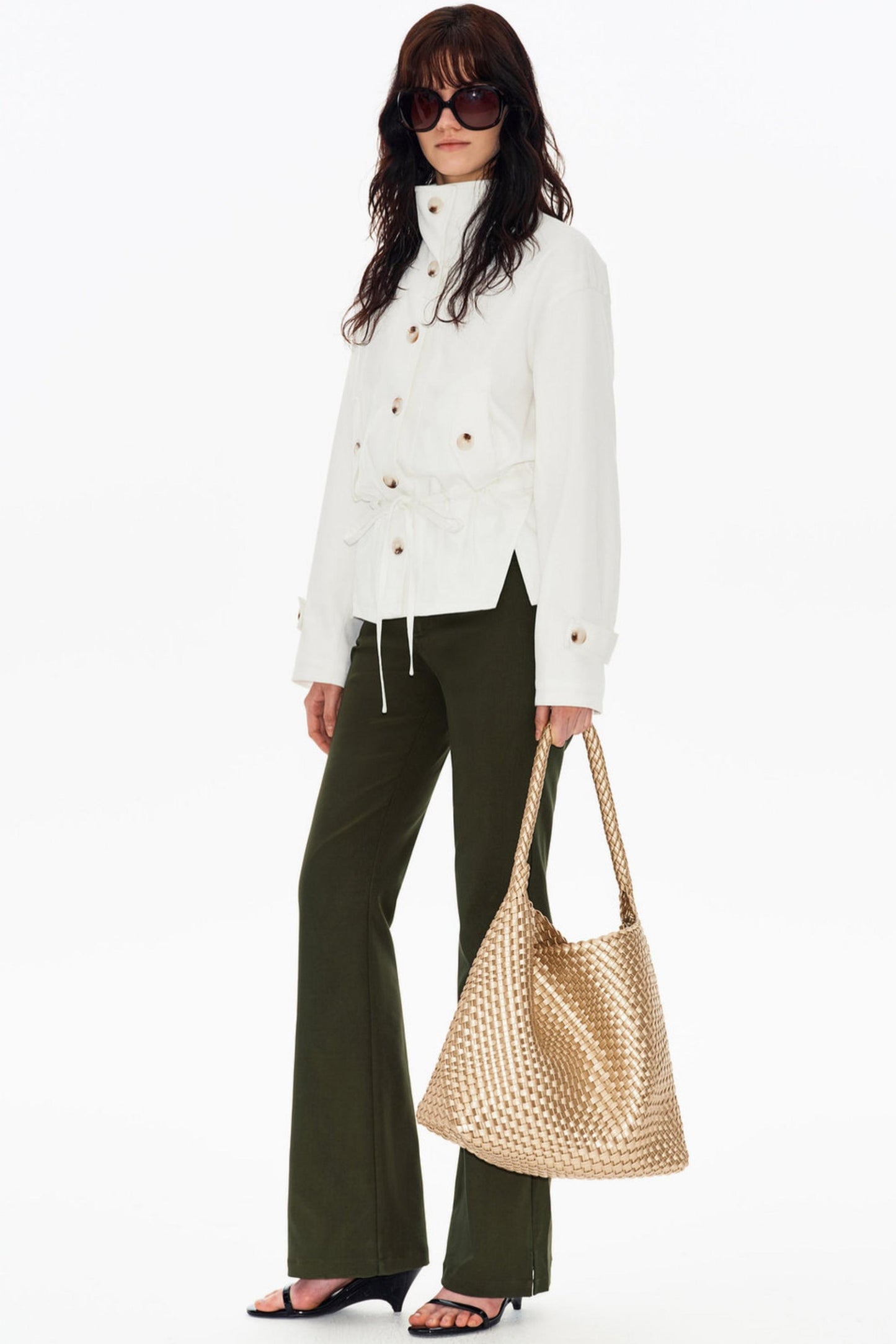 Laise Spliced Flared Pants