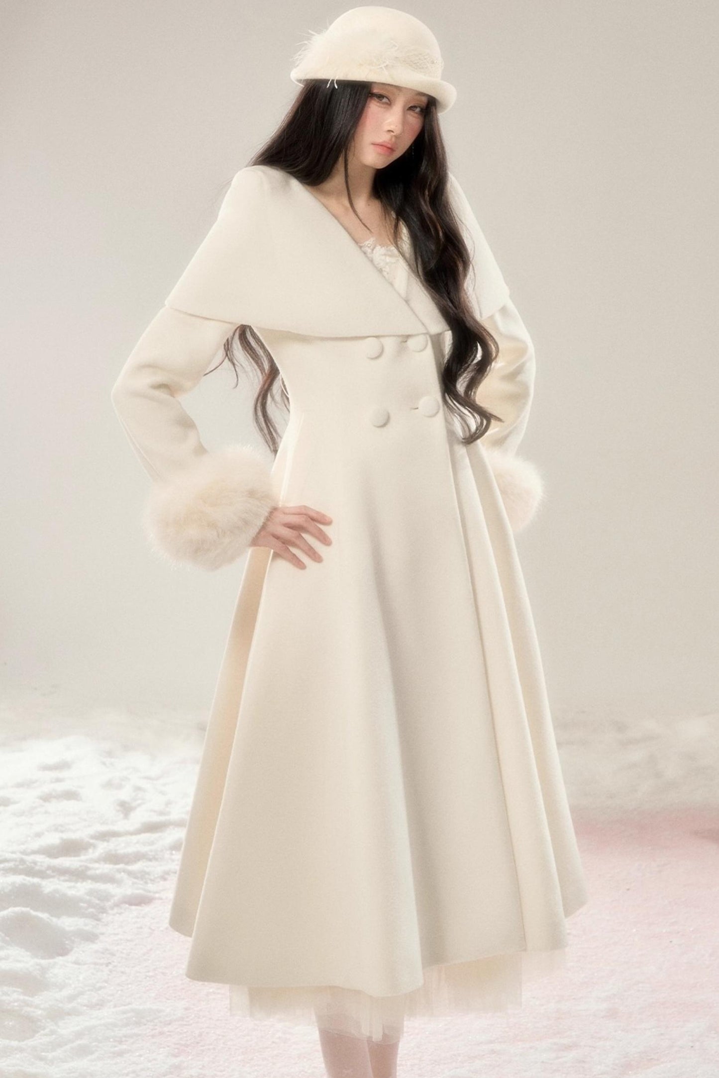 Handwritten Moonlight Wool Coat