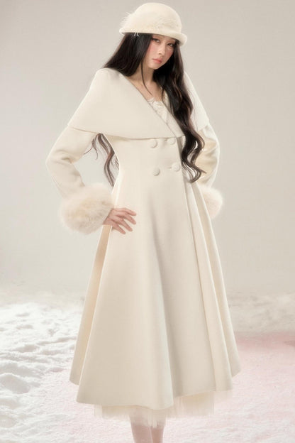 Handwritten Moonlight Wool Coat