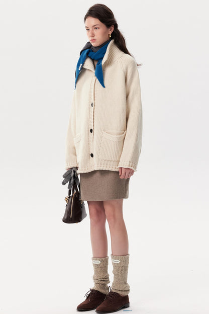 Scandinavian Retro Knit Jacket