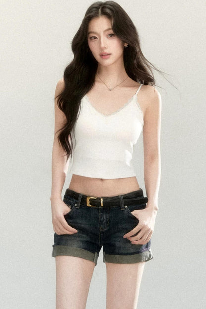 Elastic Lace V-Neck Camisole