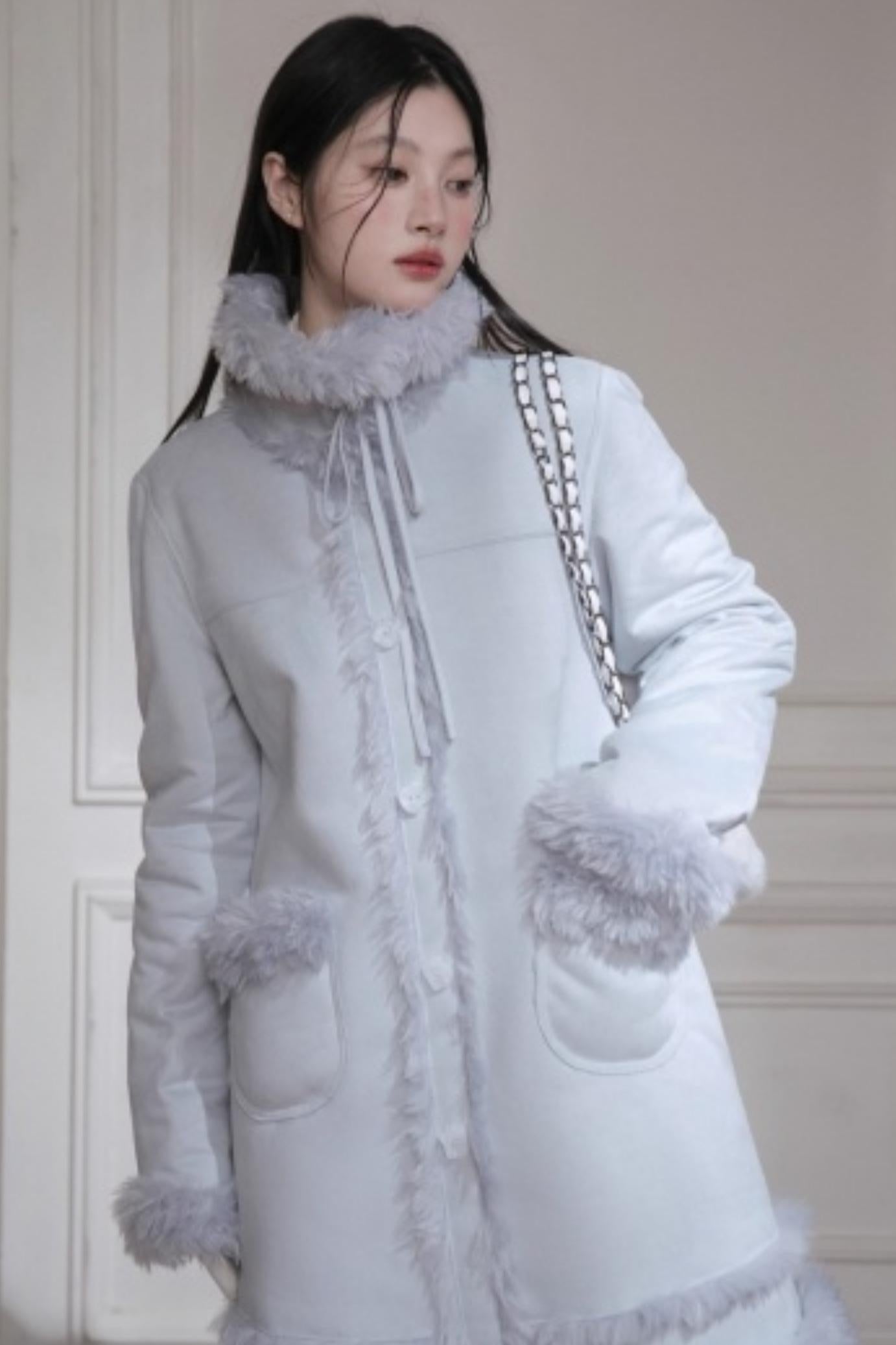 Misty Velvet Fur Coat