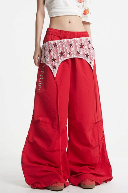 Lace Paratrooper Pants