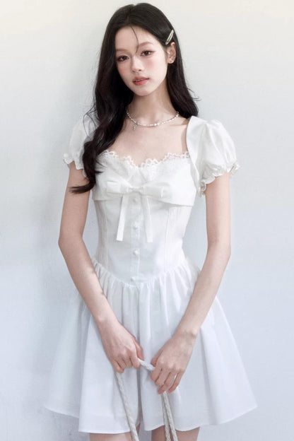 Sweet Bow Slim Dress
