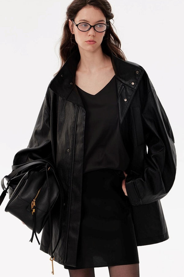 Ultra-Soft Environmentally Friendly Leather Jacket