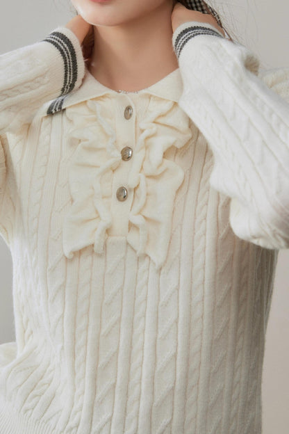 Lapel Winter Sweater