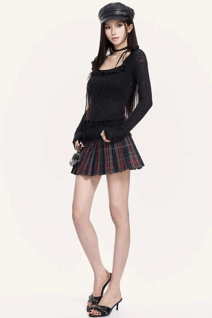 Heartbeat Ruffle Slim Top