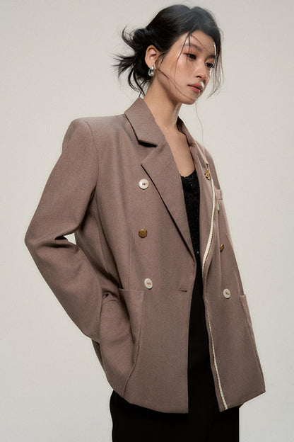 Shanghai Luxe Brown Blazer