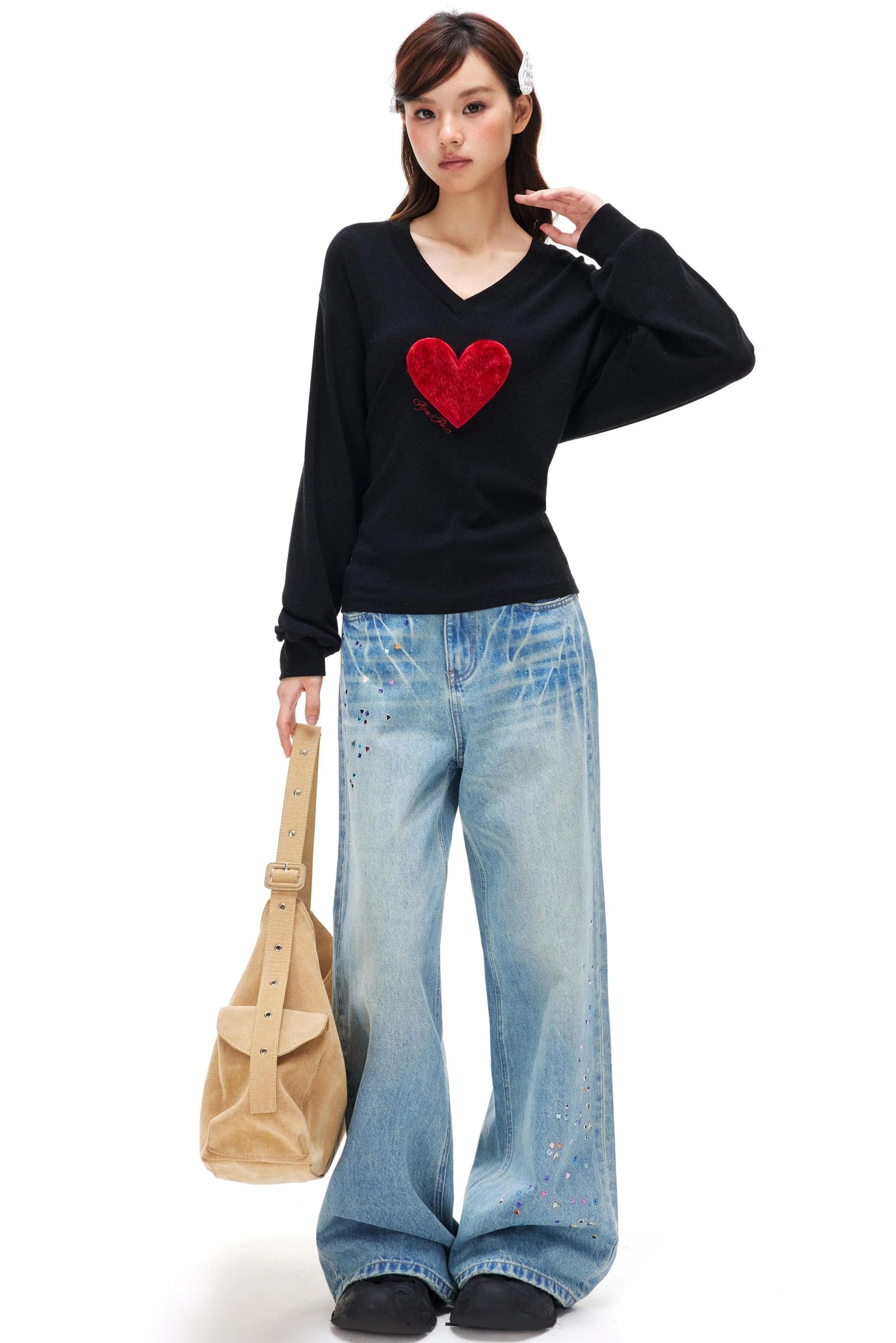 Faux Fur Off-Shoulder Top