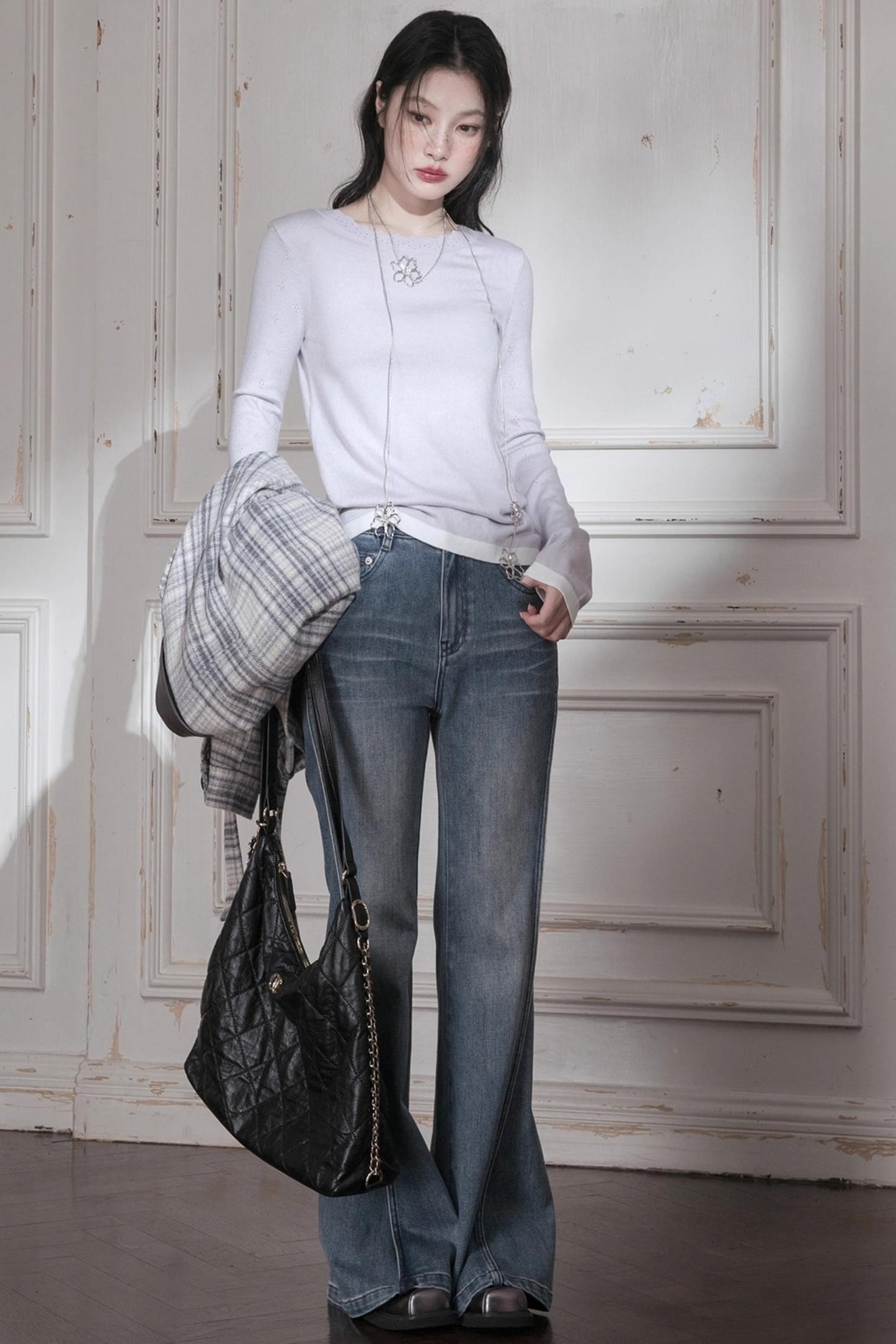 One-Line Wool Sweater