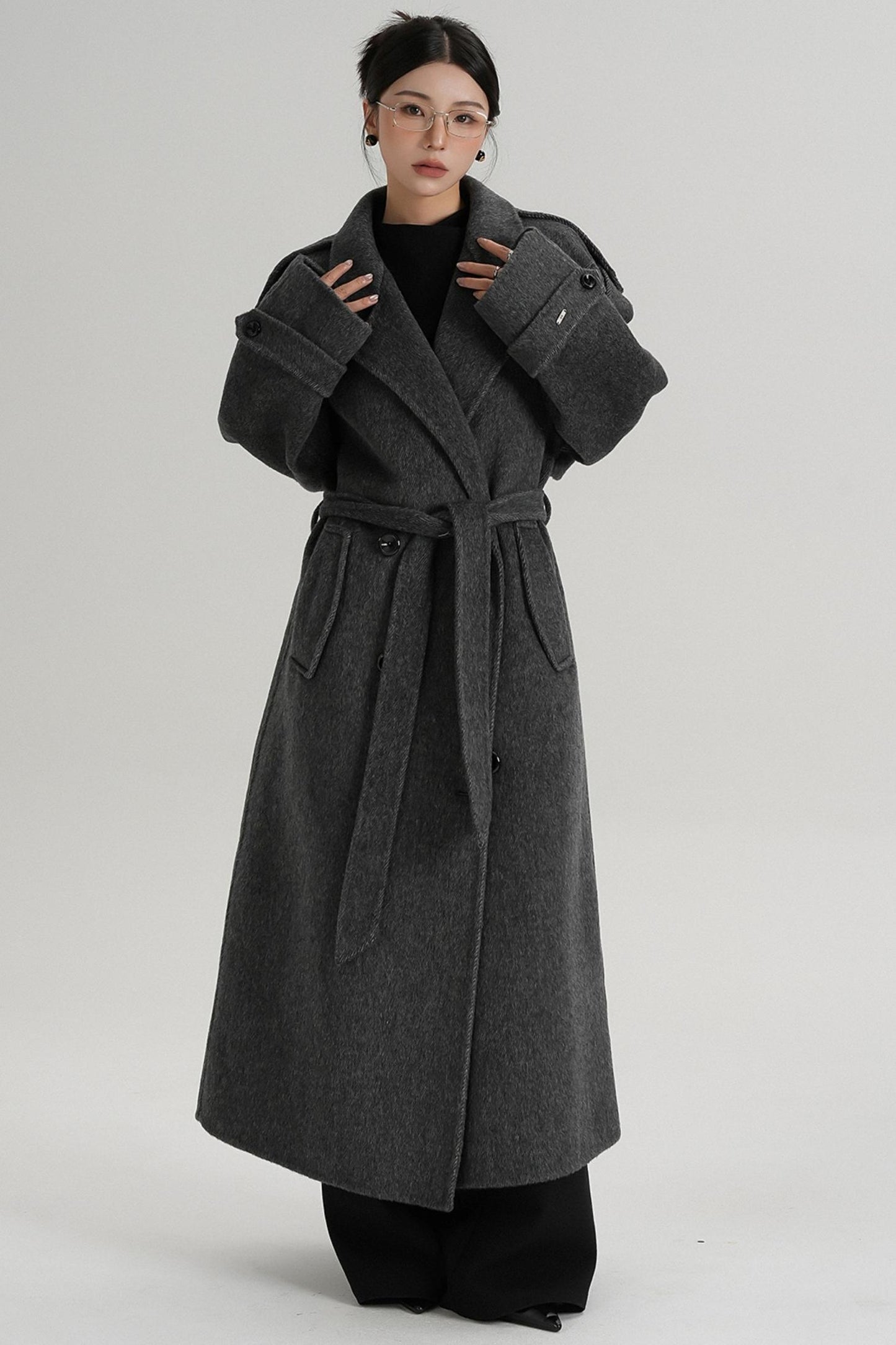 Premium Tailored Wool Blend Coat