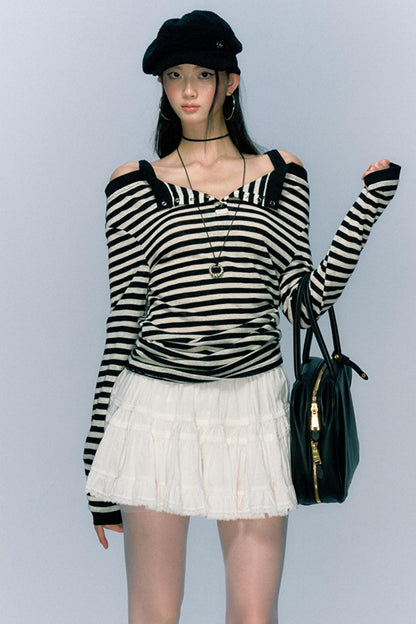 Sweet Cool Striped Slim Fit Top