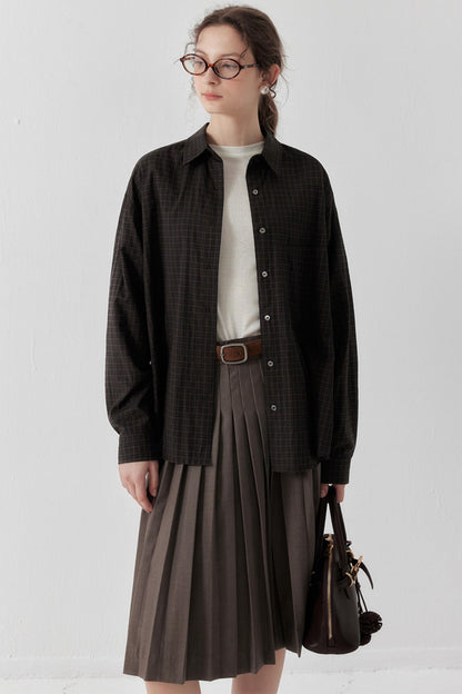 Summer Pleated High-Waisted Skirt