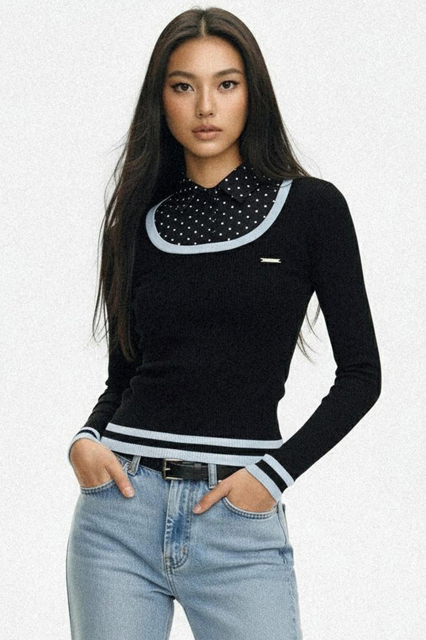 Slim Cotton Layering Tops