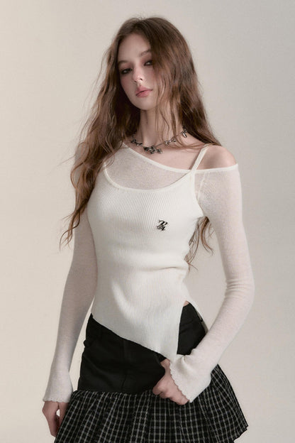 Slim Fit Woolen Knitwear T-Shirt