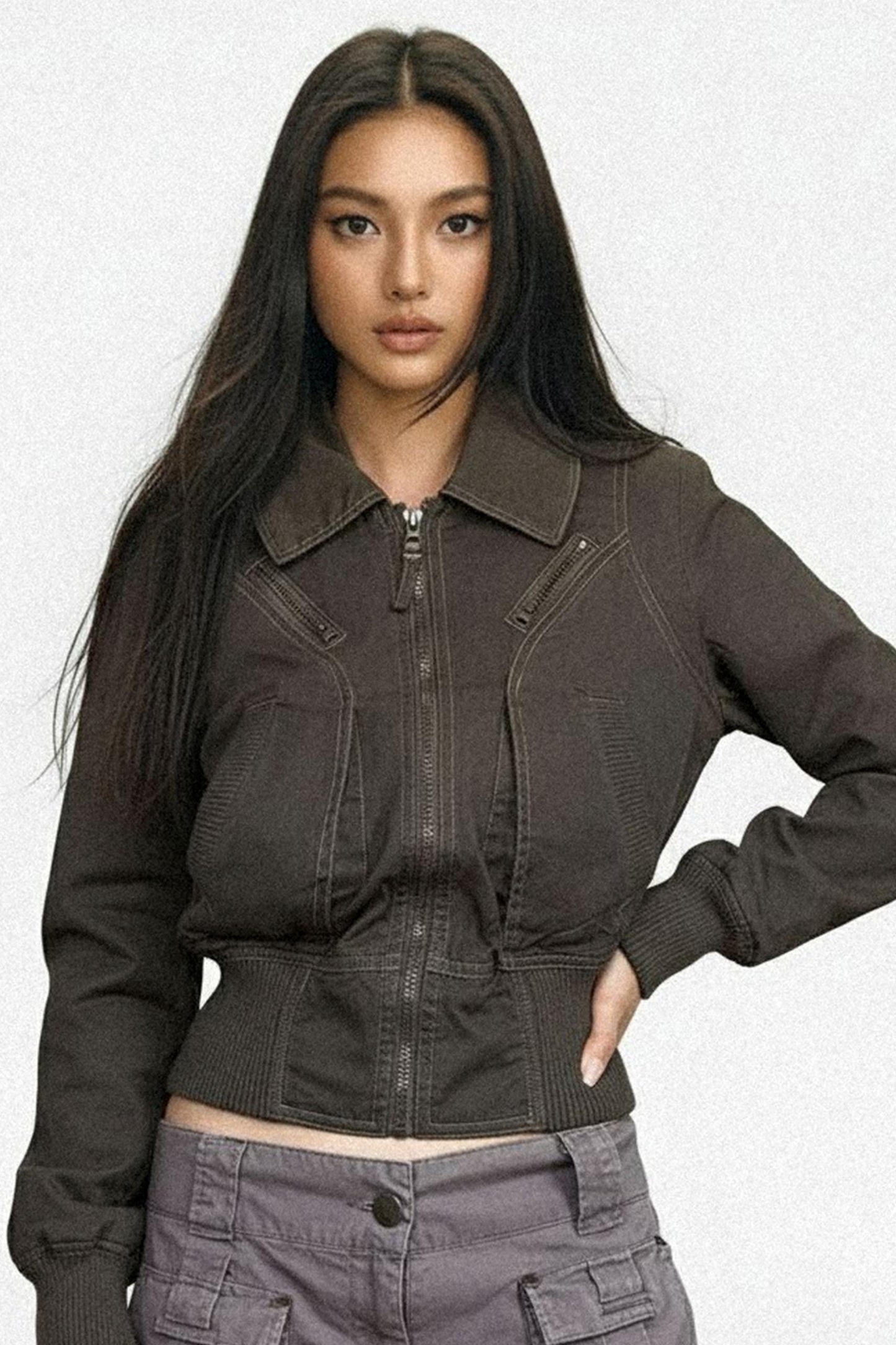 Vintage Army Green Heavy Top