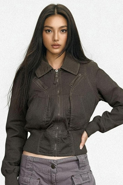 Vintage Army Green Heavy Top