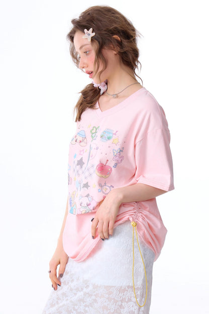 Loose Fit Art Print T-Shirt