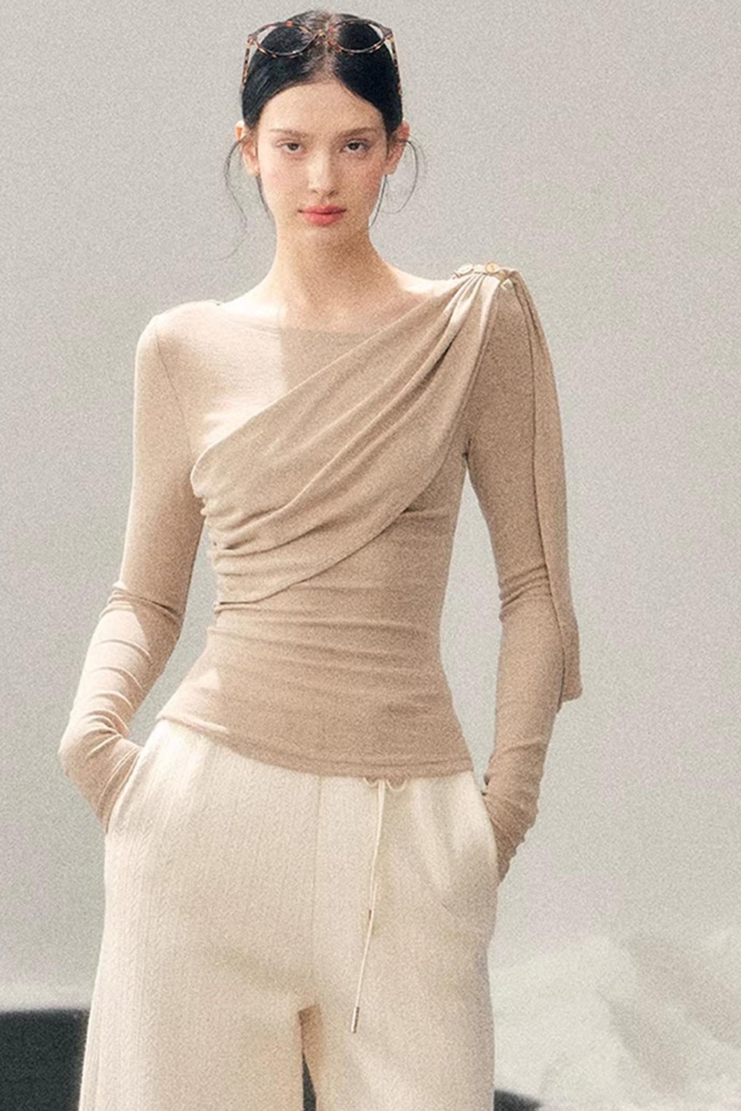 French Ribbon Design Blouse