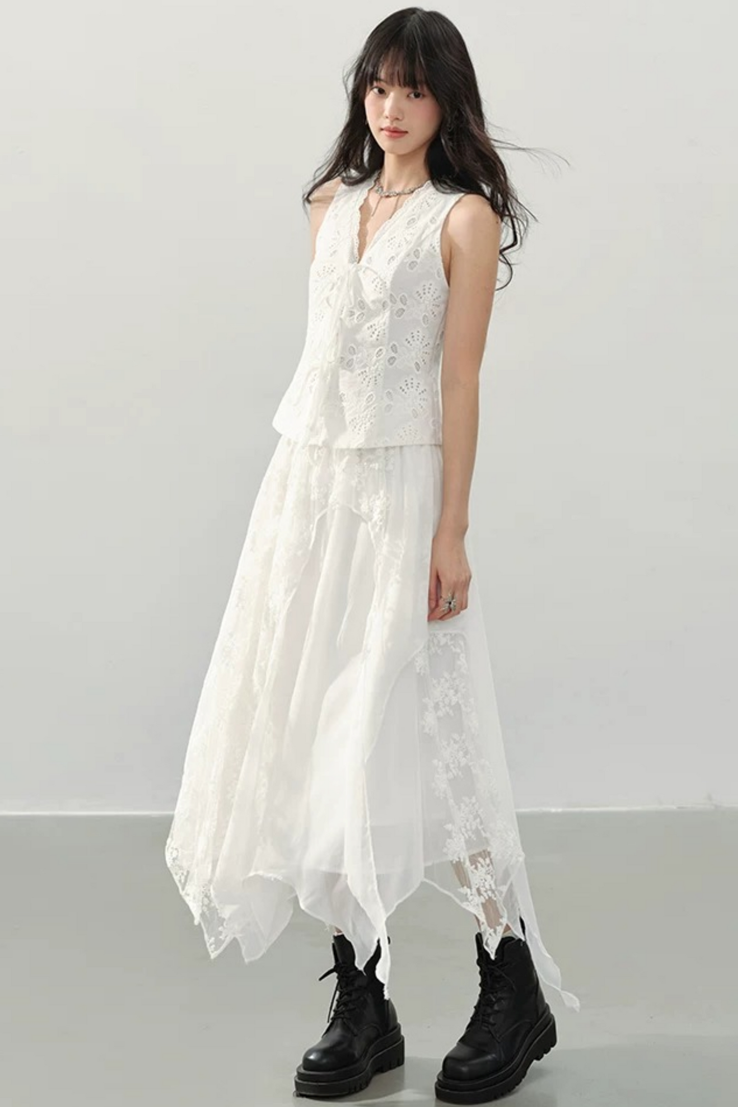 Whispering Moonlight Lace Skirt
