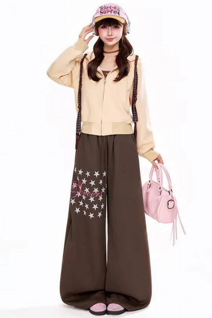 Retro Hooded Cardigan Jacket