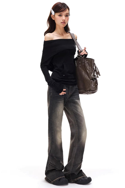 Lyocell Tencel Off-Shoulder Top