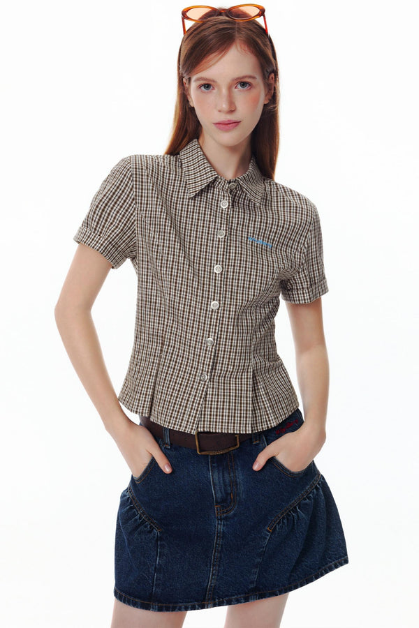 Summer Encounter Pink Check Shirt
