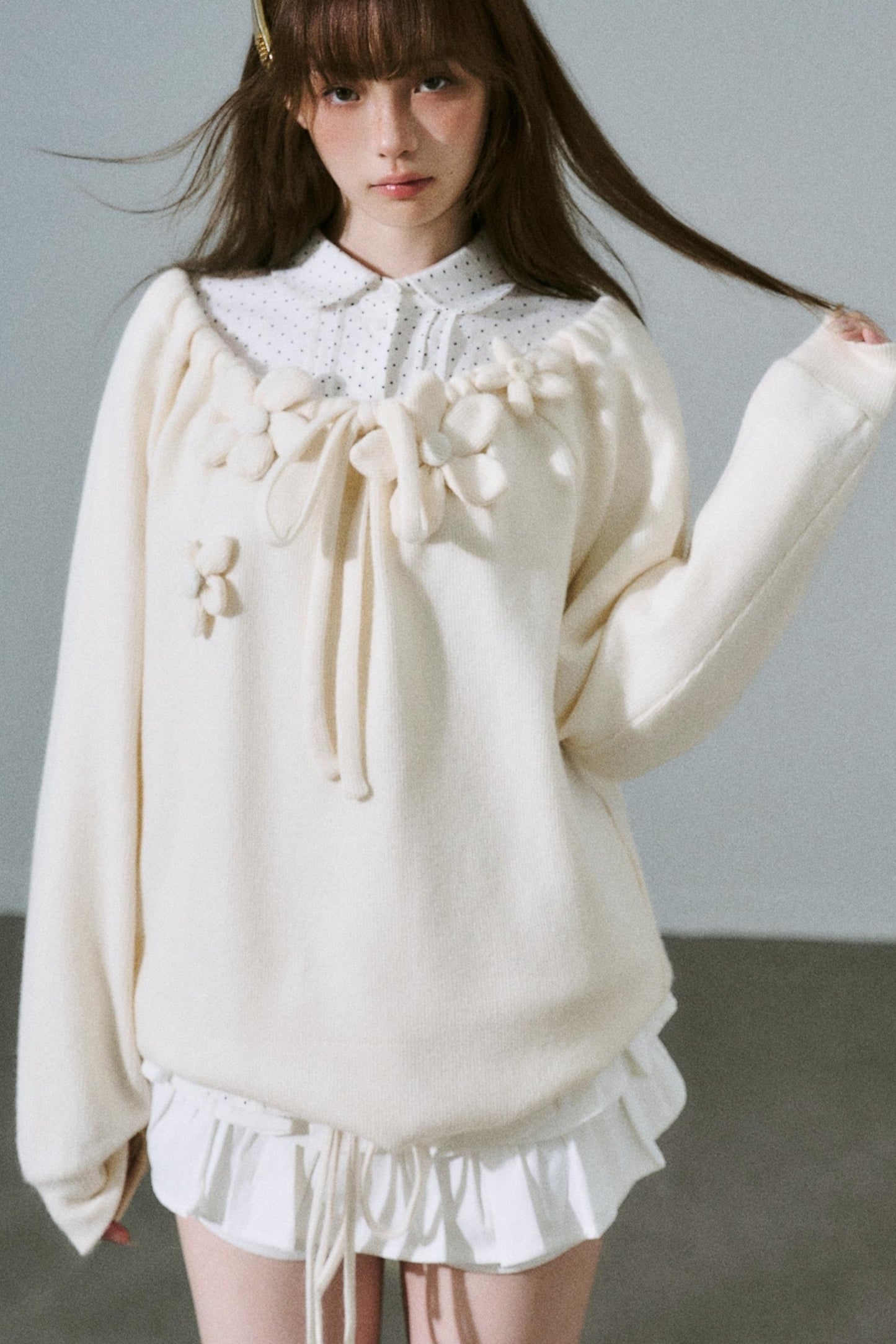 Sweet Girly Knit Top