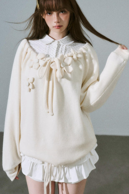 Sweet Girly Knit Top