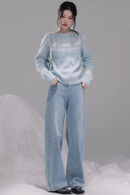 Soft Clouds Jacquard Sweater