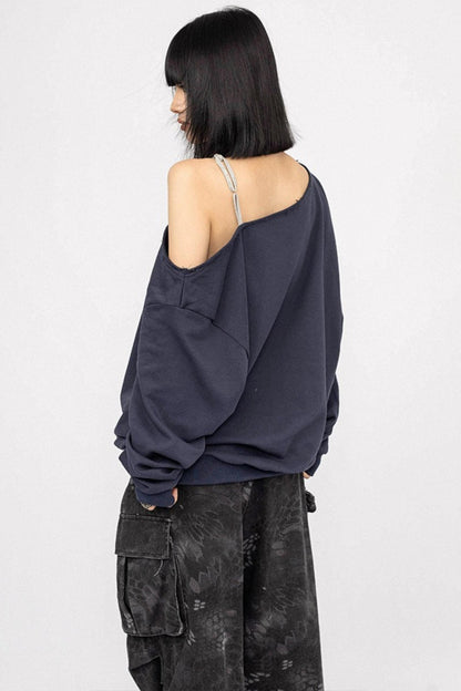 Autumn Vintage Letter Print Sweatshirt