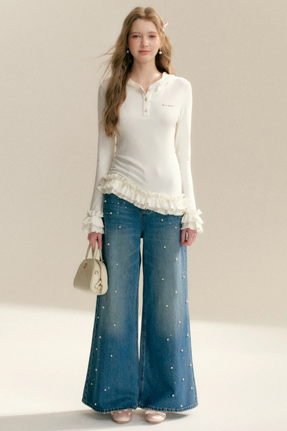 Hooded Patchwork T-Shirt Set