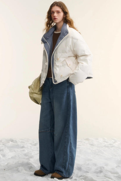 Blue Fleece-Lined Scimitar Pants