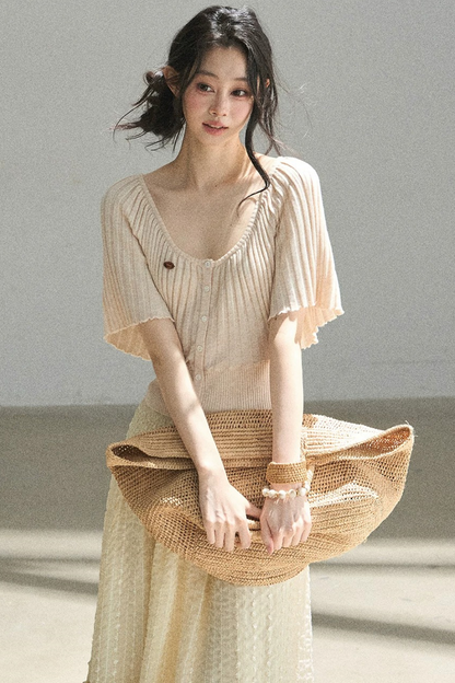 Orange Candy Knit Top