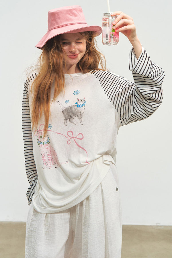 High Neck Silhouette Shirt